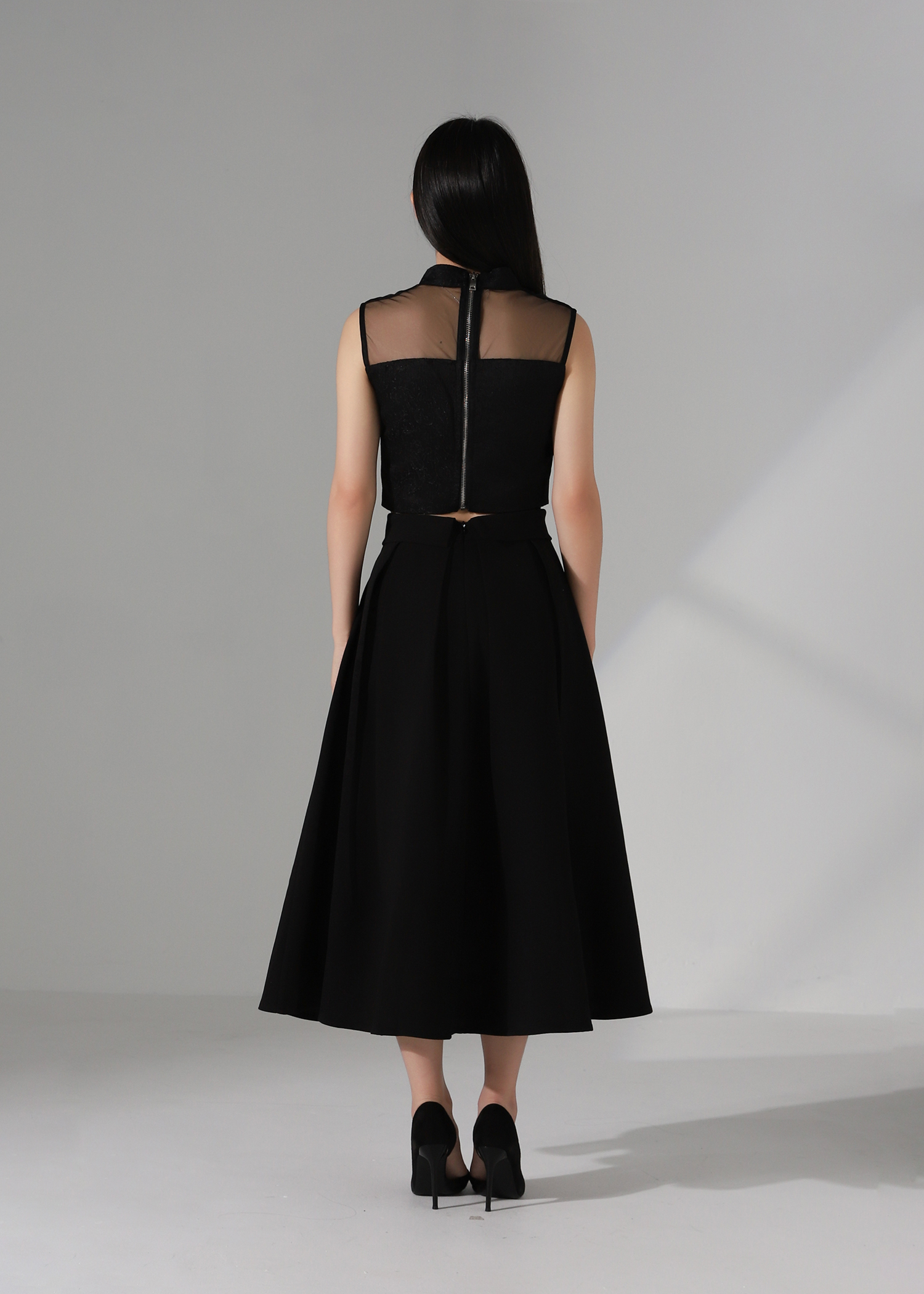High Waist Elegant Wear A Line Skirt AC281