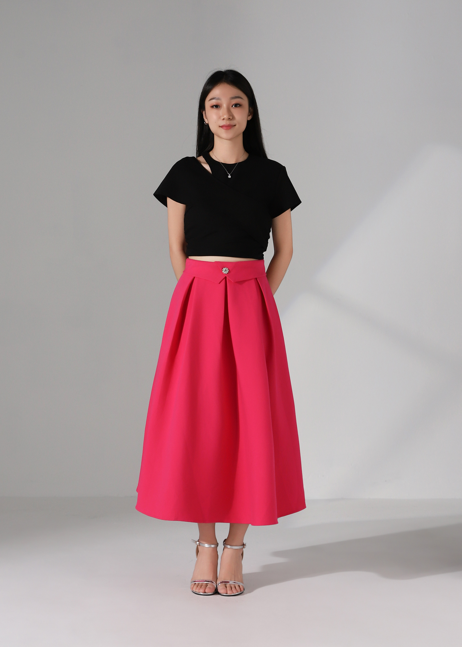High Waist Elegant Wear A Line Skirt AC281