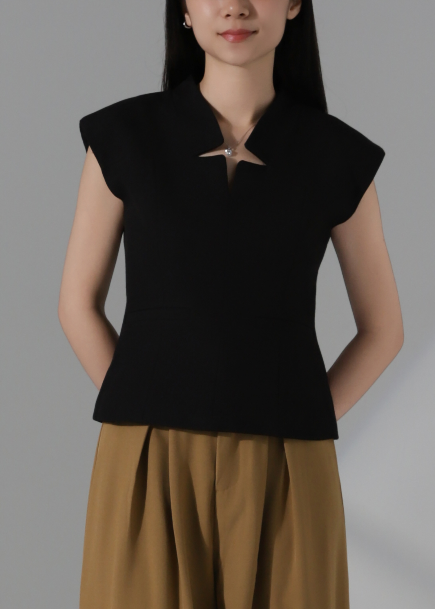 Smart Casual Collar Top AC924