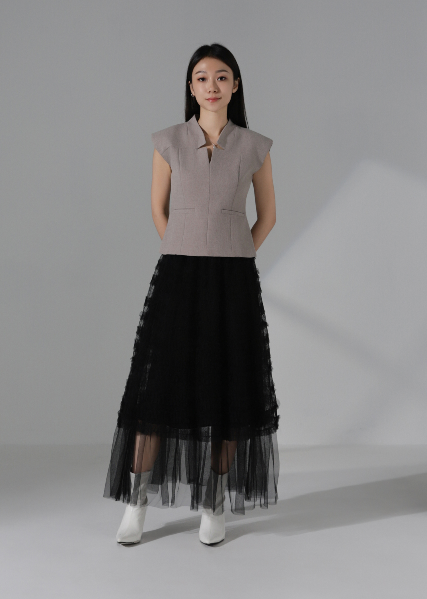 Smart Casual Collar Top AC924