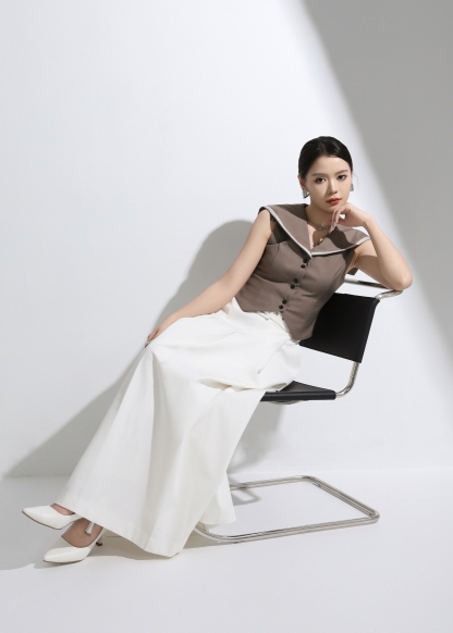 Formal Collar Top AC357