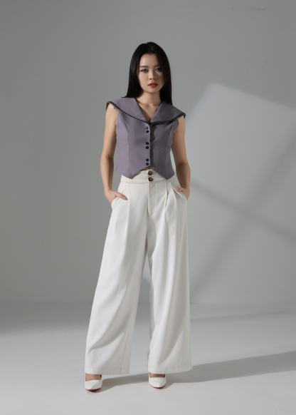 Formal Collar Top AC357