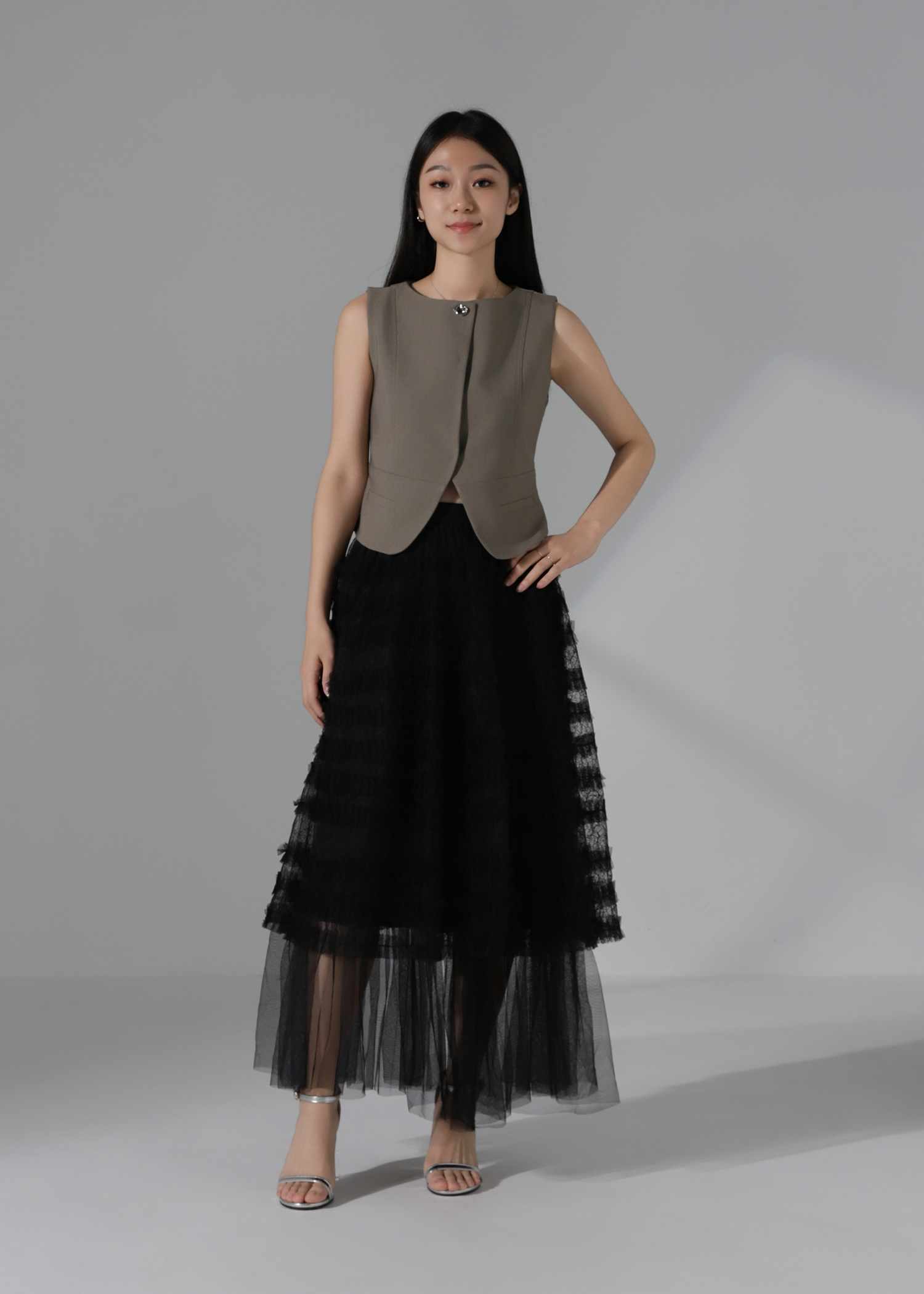 Elegant Wear Sleeveless Blouse AC362