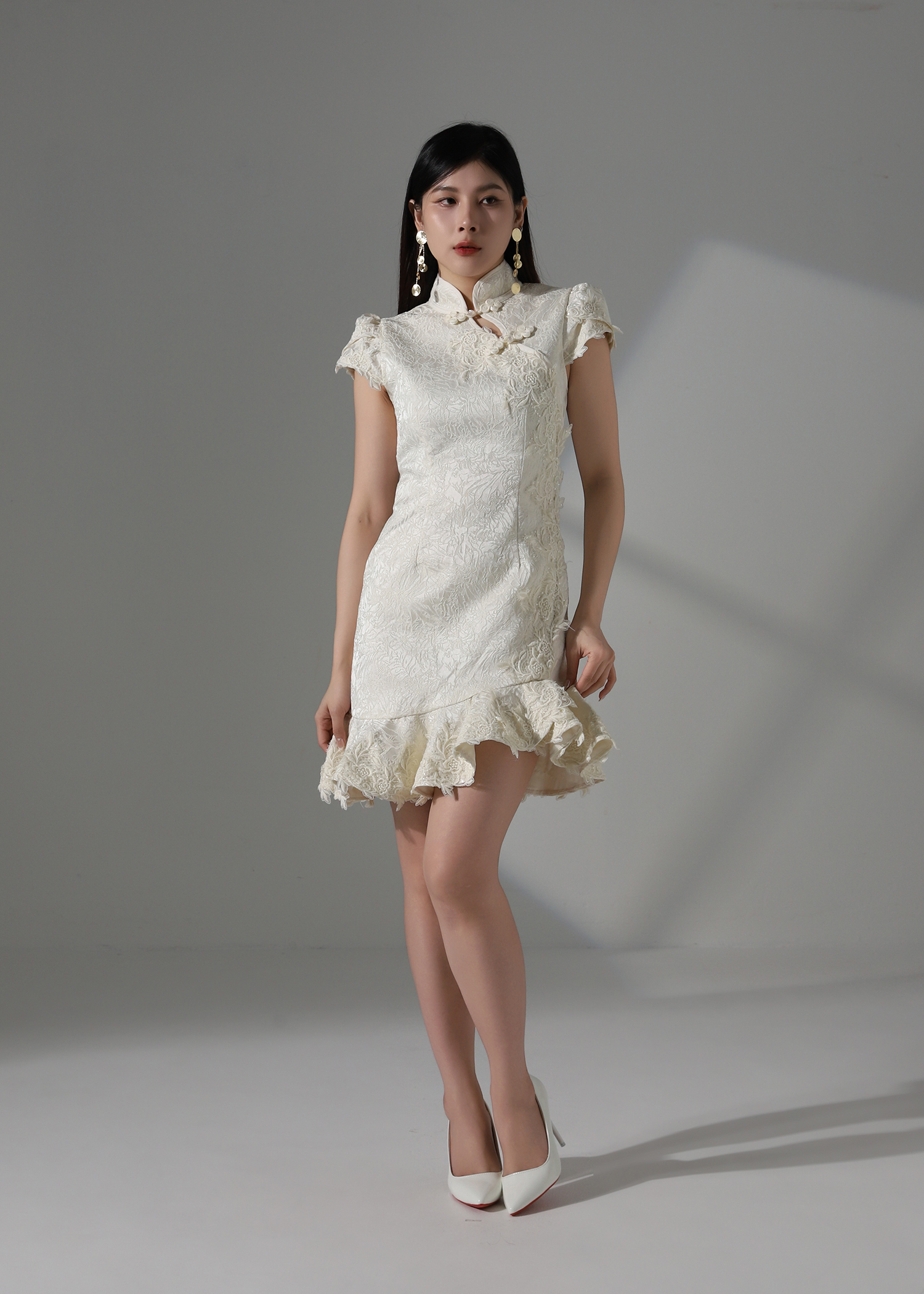 New Year Wear Lace Dress AC367