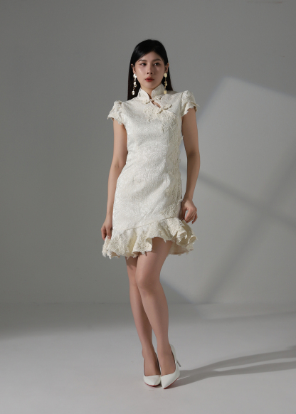New Year Wear Lace Dress AC367