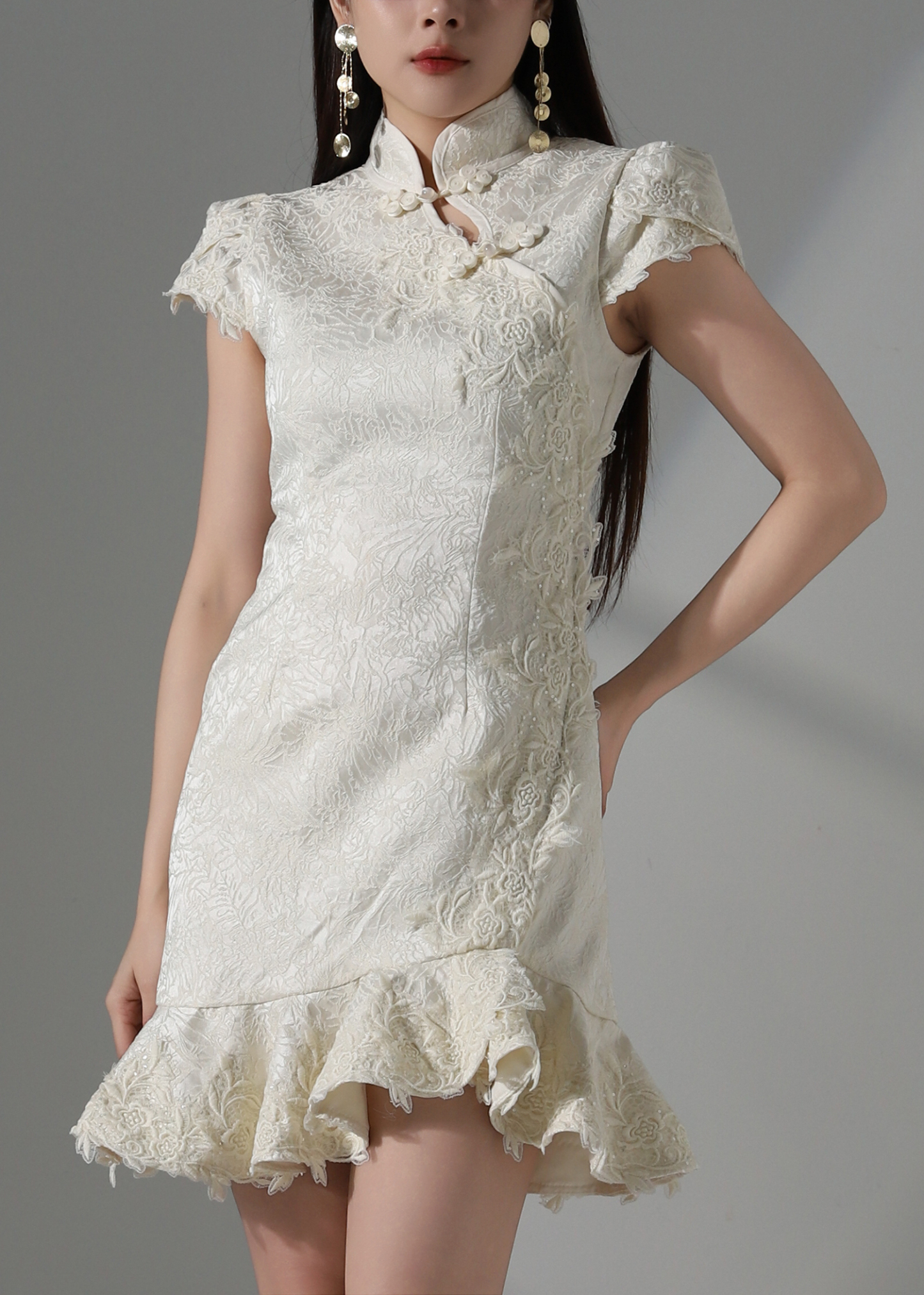 New Year Wear Lace Dress AC367