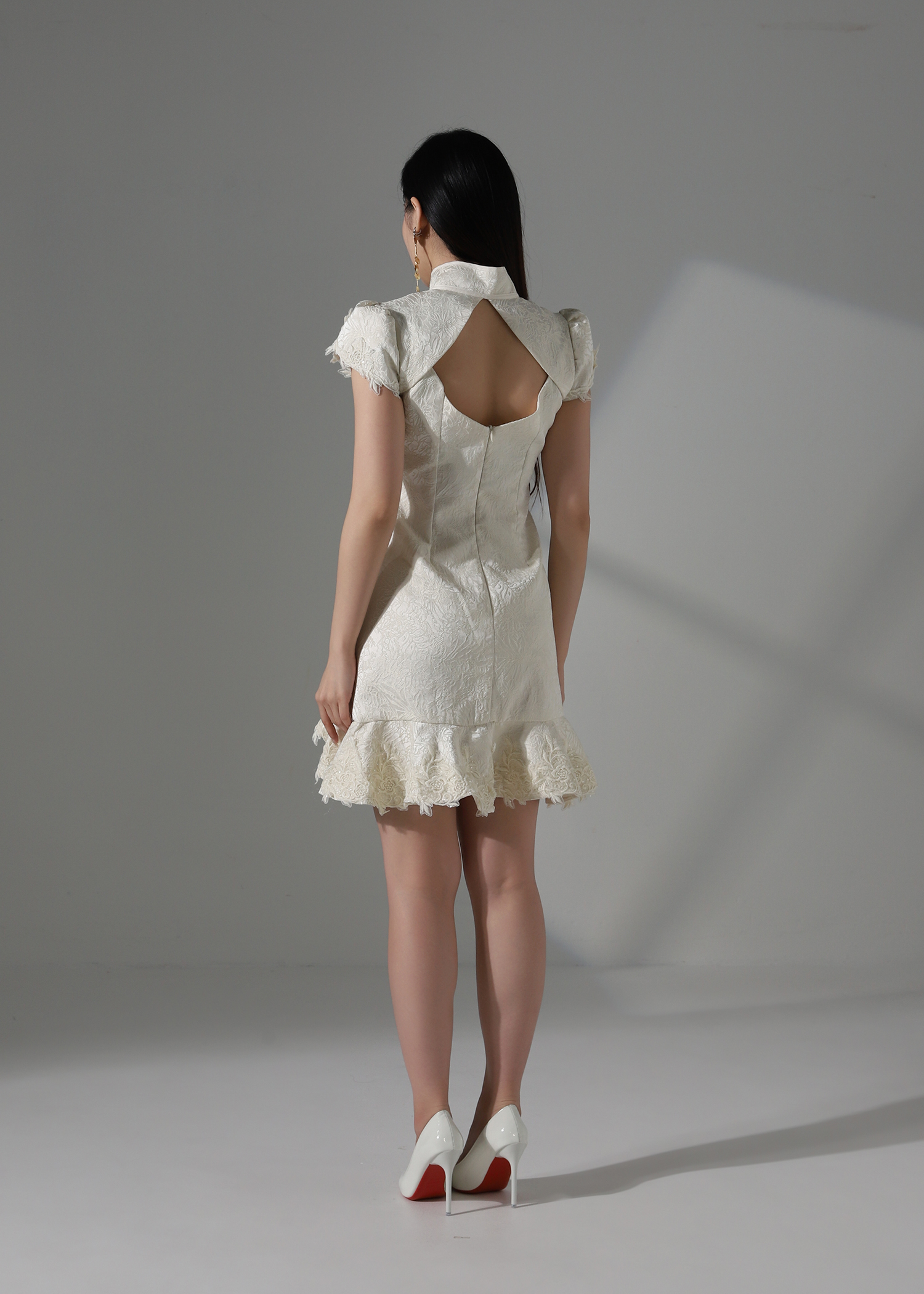 New Year Wear Lace Dress AC367