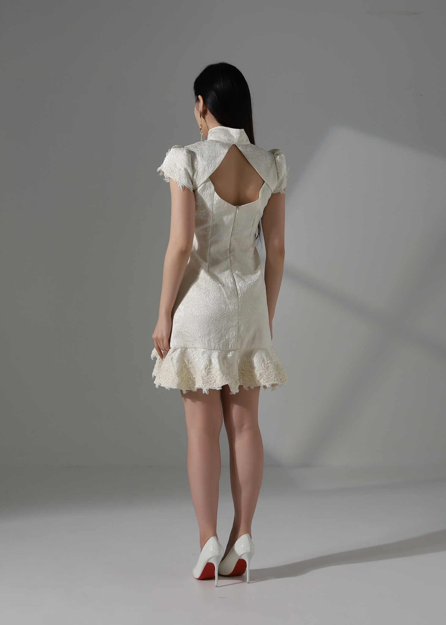 New Year Wear Lace Dress AC367