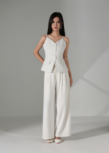 Office Striped Vest AC369