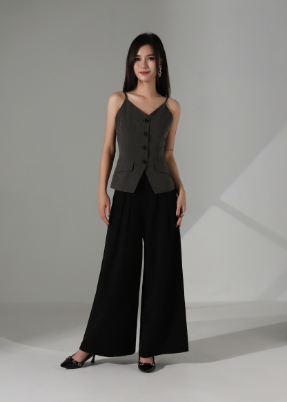 Office Striped Vest AC369