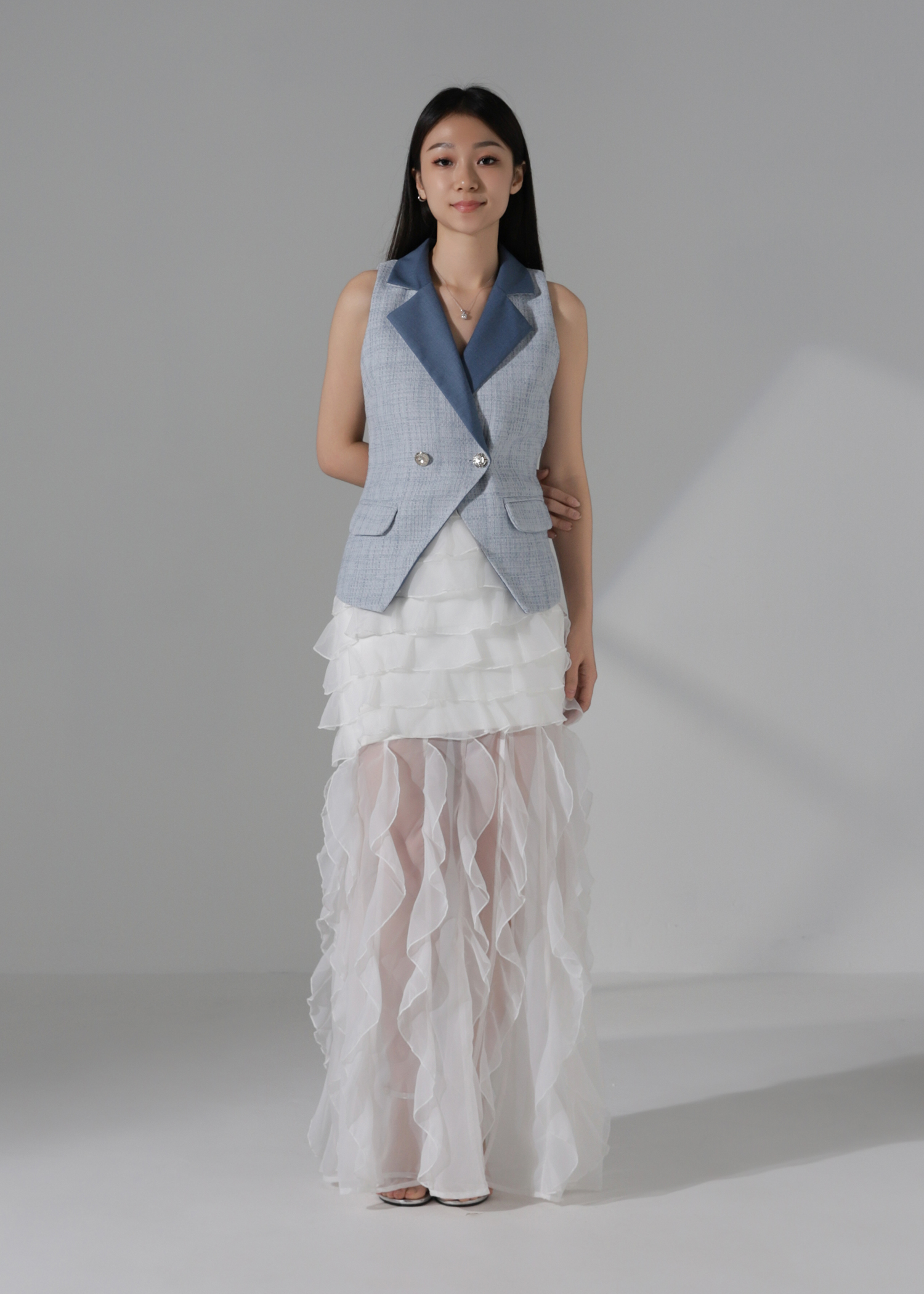Chanel Style Sleeveless Blouse AC371