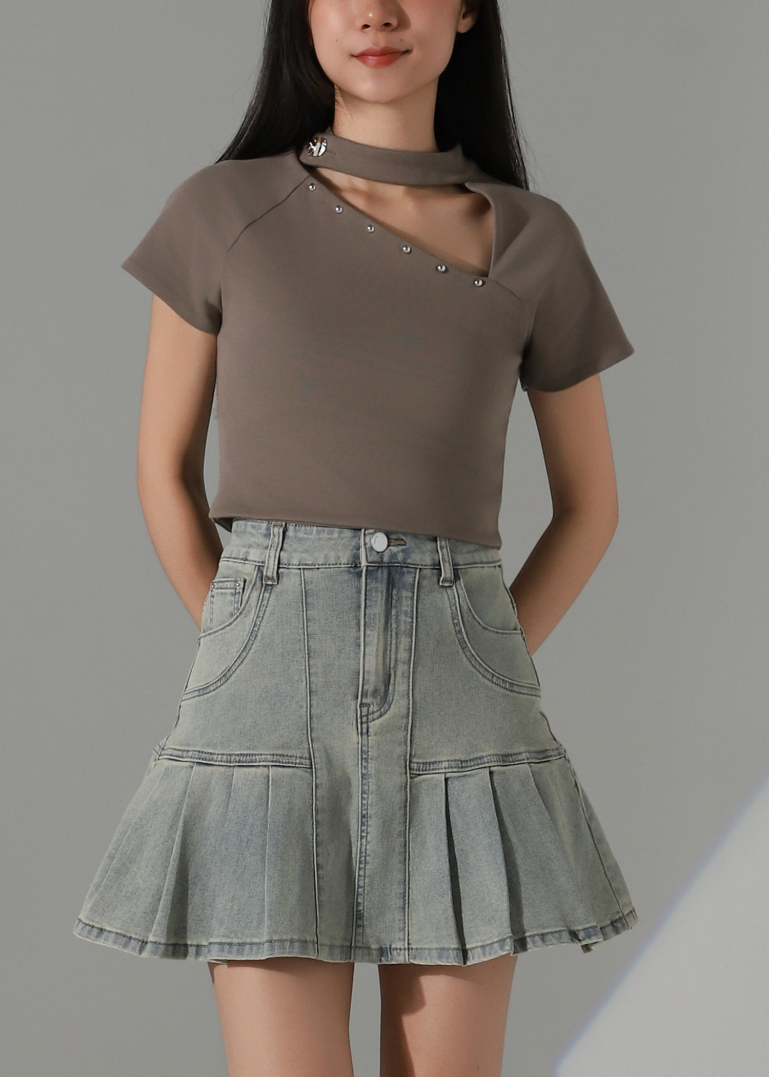 Pearl Detail Top AC379