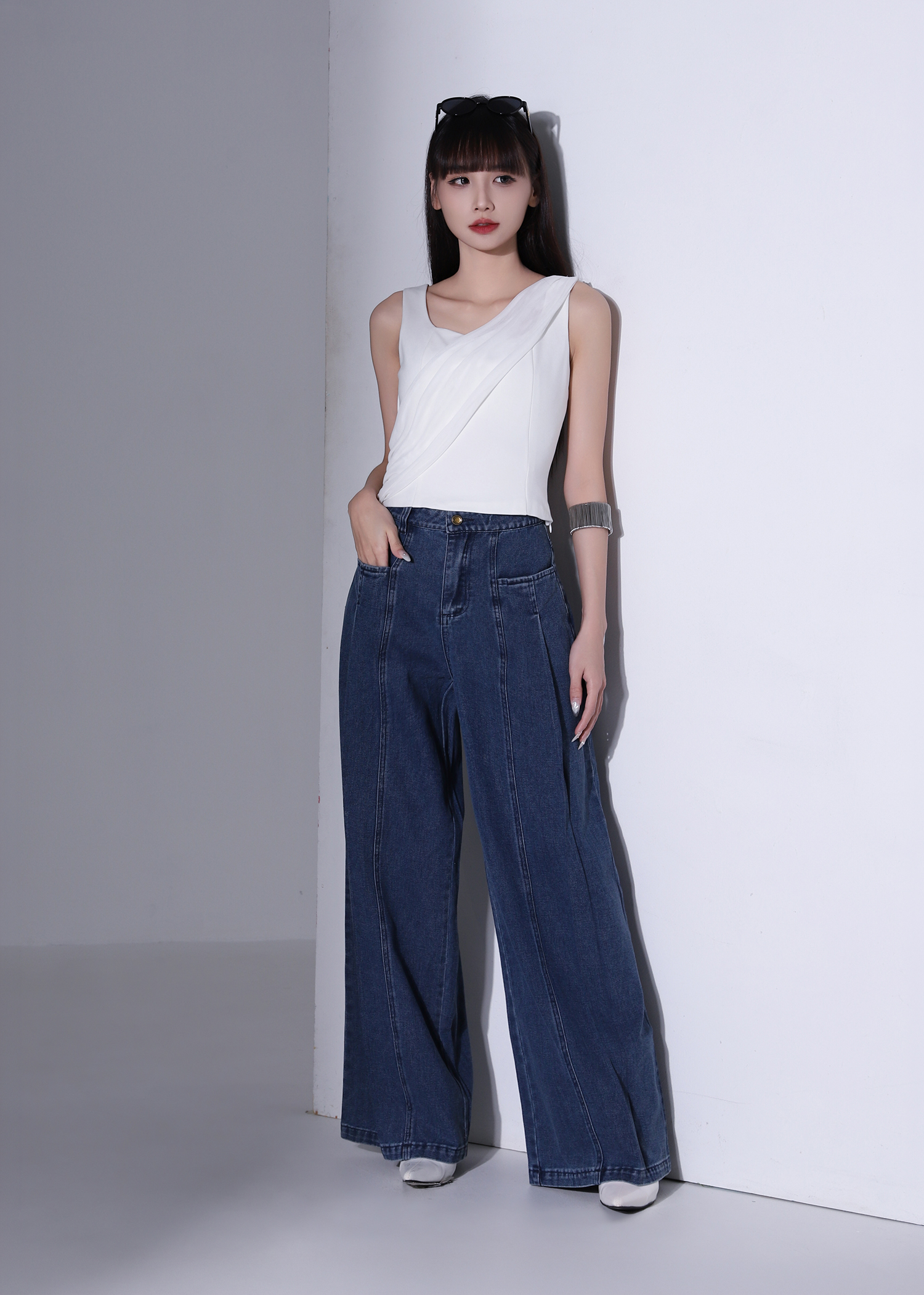 Elegant Wear Decorative Net Top AC383
