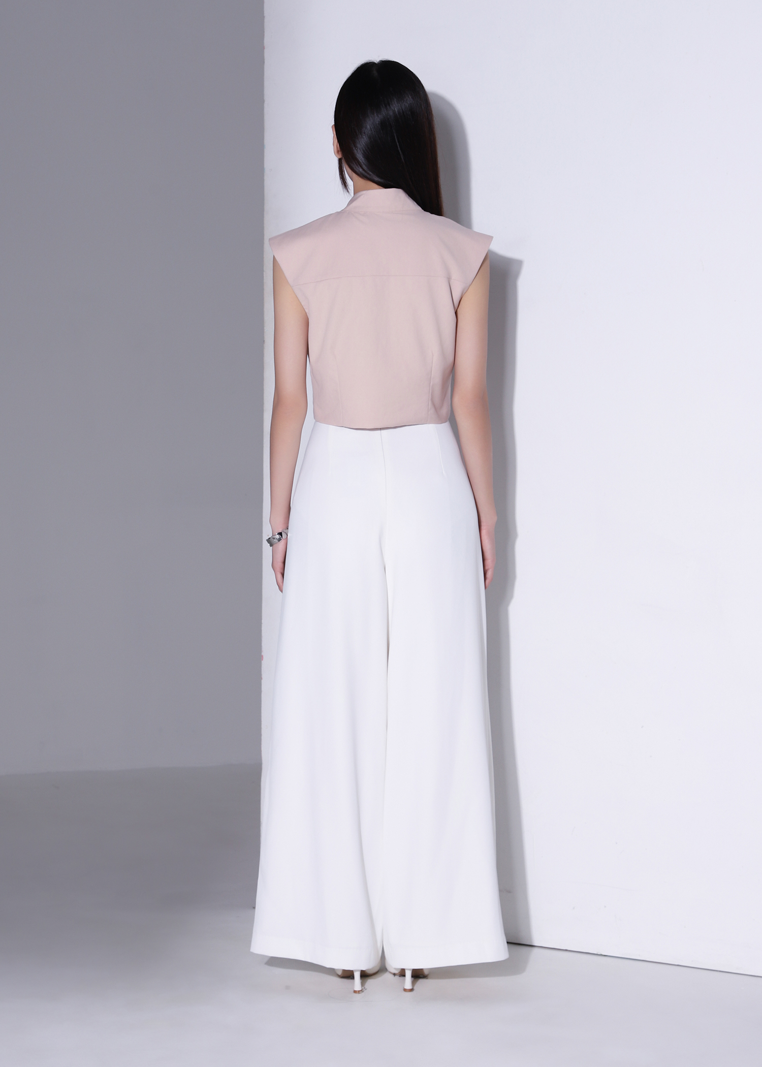 Sheer Mock Neck Top AC386