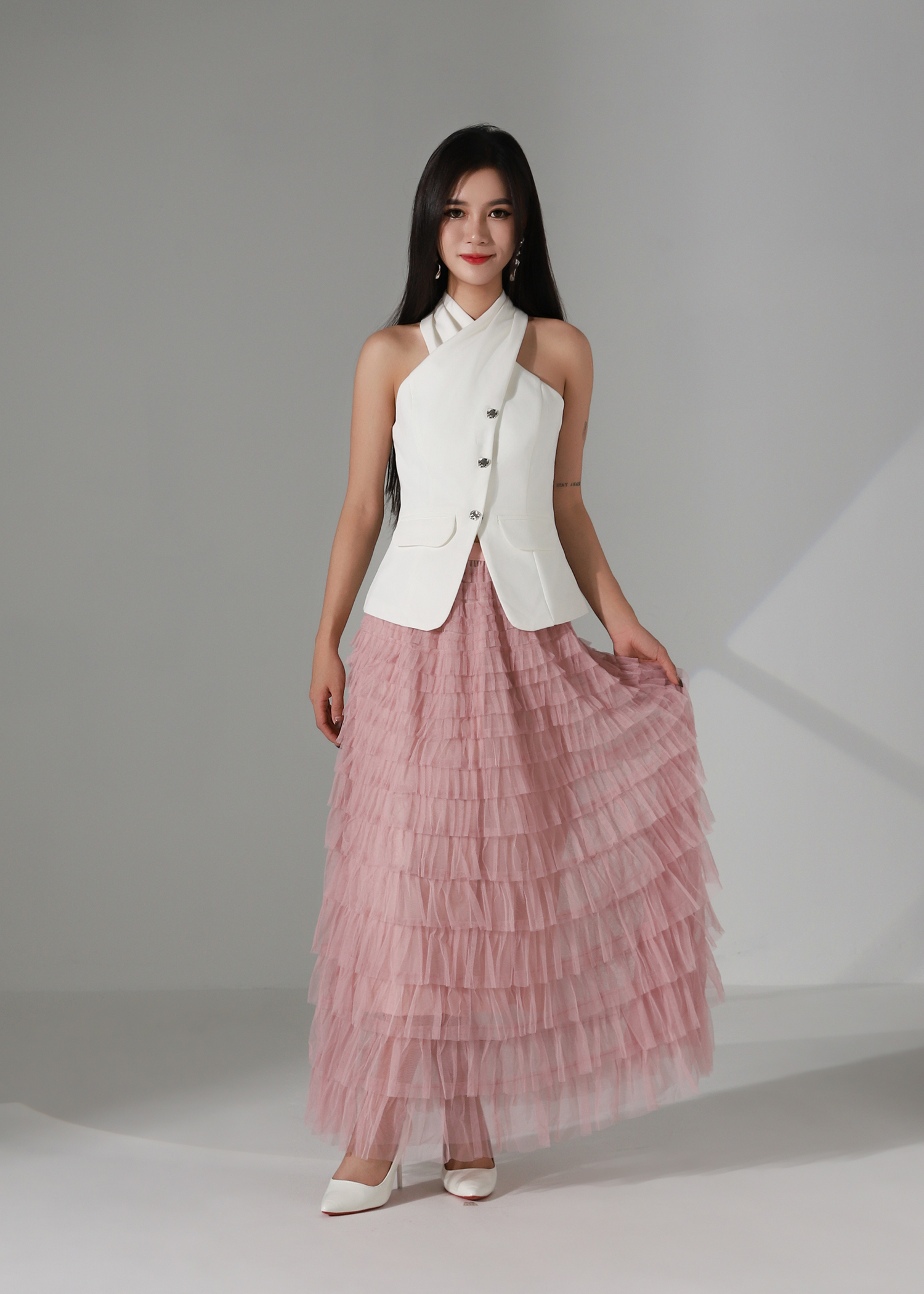 Sleeveless Wrap Vest AC359