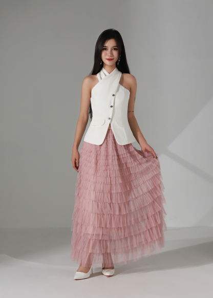 Sleeveless Wrap Vest AC359