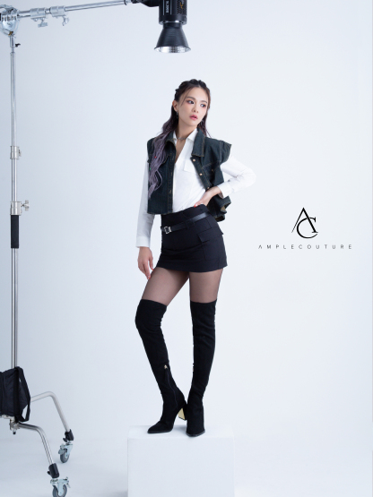 Long Sleeve Front Decorative Pocket Top AC401 (SPO)