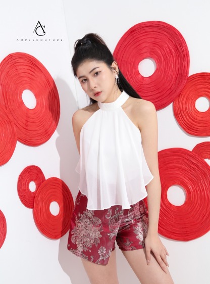 Wrap Side Pocket Skirt Pants AC719