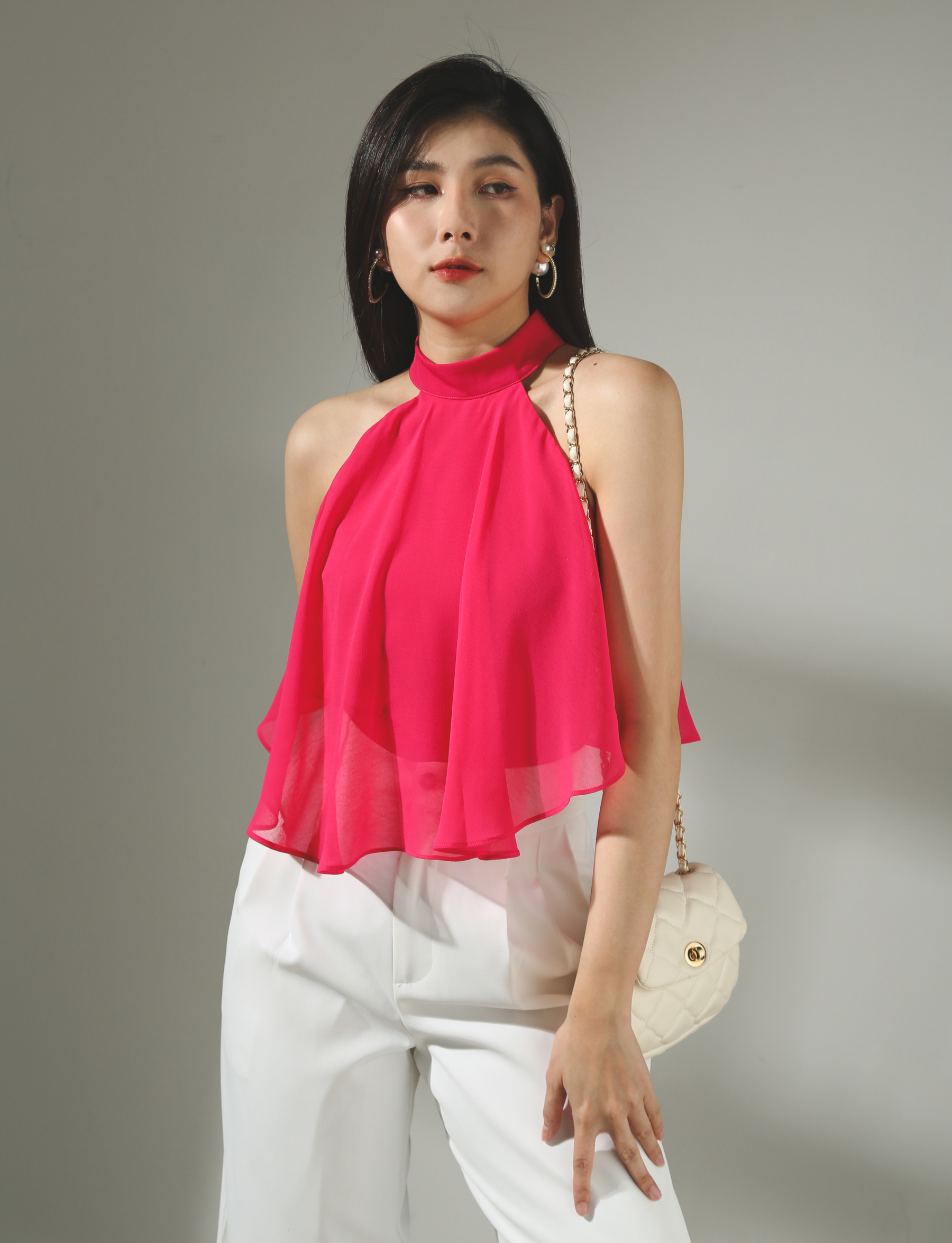 Halter Ruffles Top AC404 (SPO)
