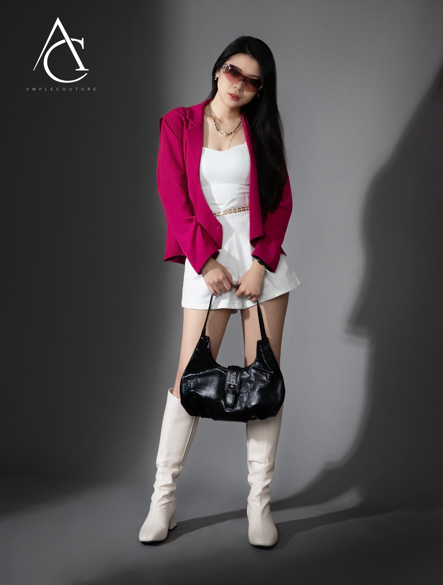 Wrap Side Button Long Sleeve Blazer AC410 