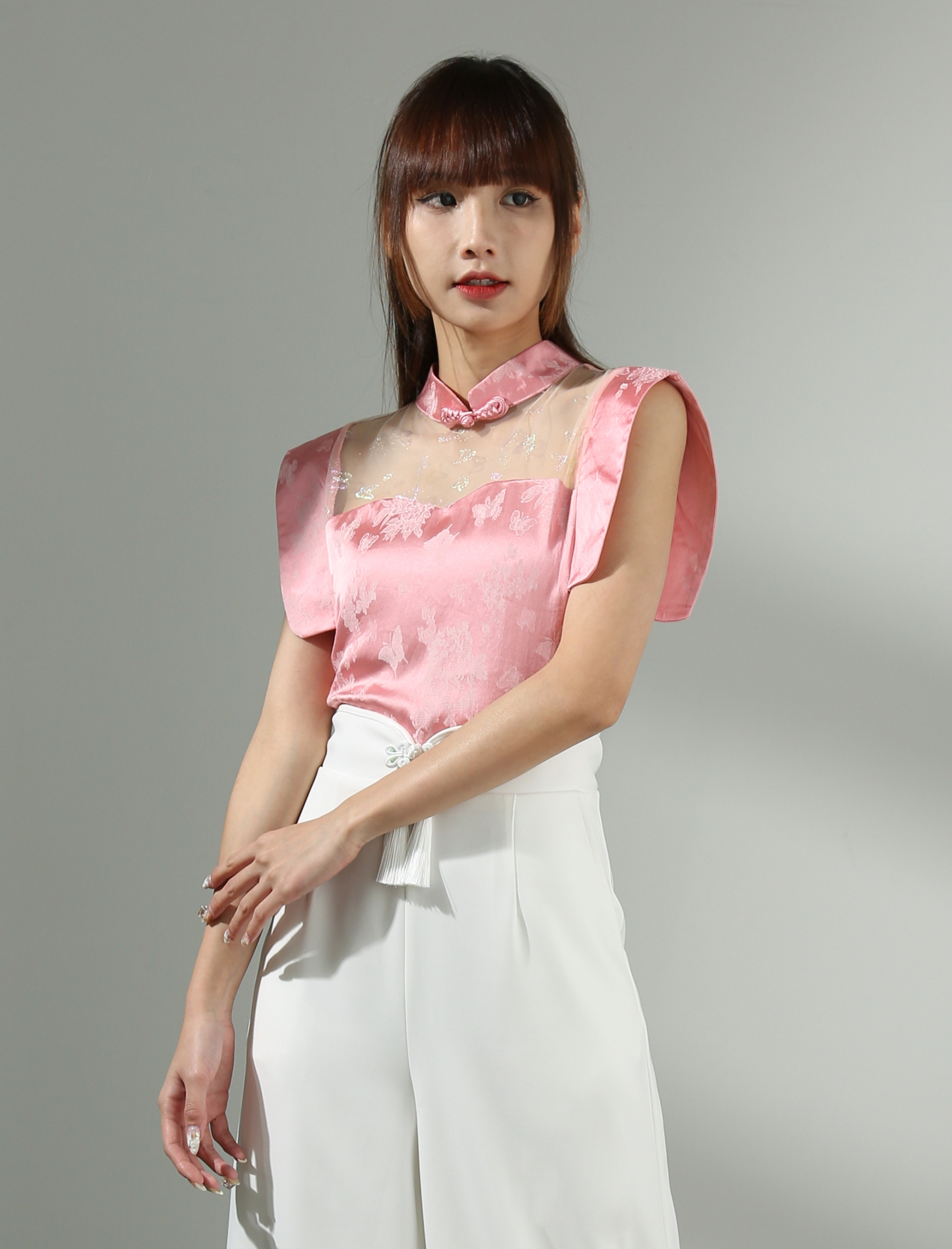 [PREORDER]Sleeveless Cheongsam Top AC414 (SPO)