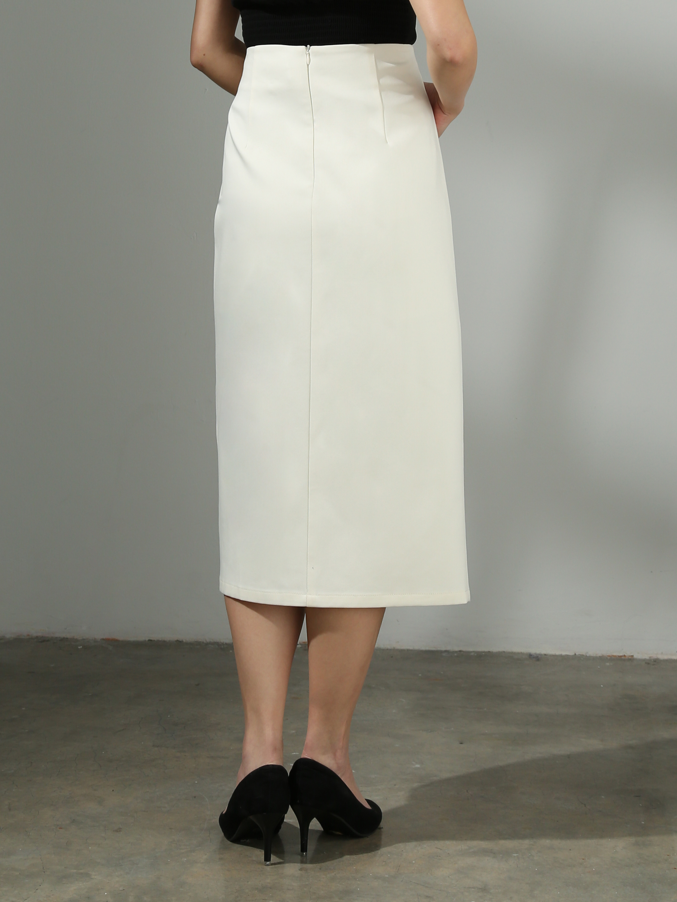 [PREORDER] High Waist Wrap With Split Long Skirt AC518