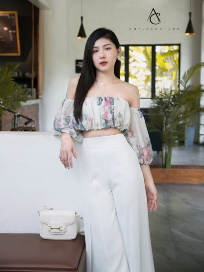 High Waist With Net Long Pants AC523