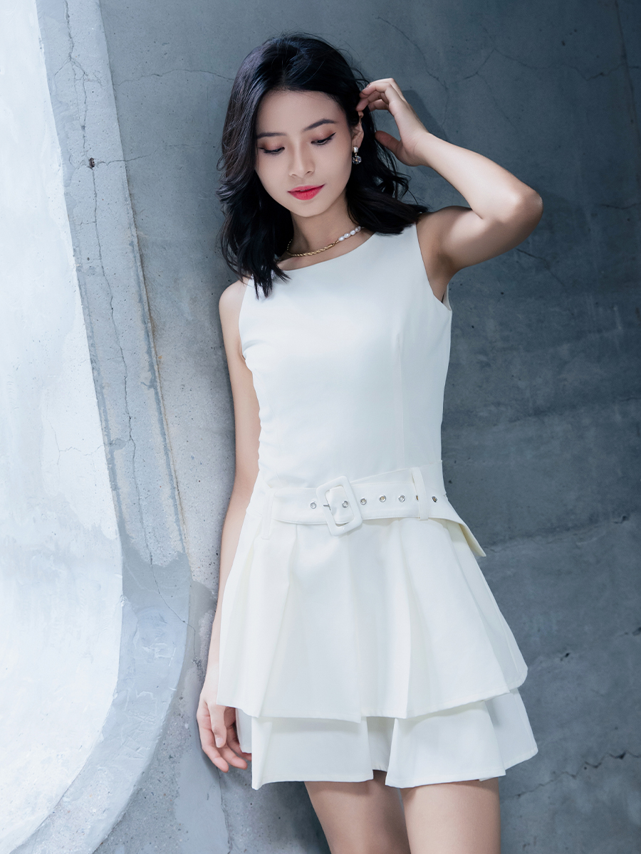 Elegant Wear With Belt Jumpsuit AC534