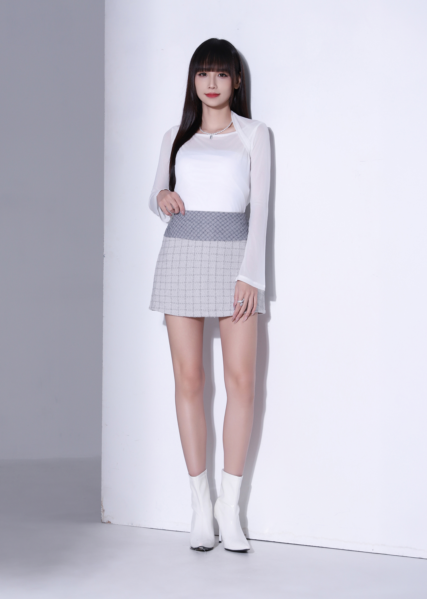Basic Knit Mini Skirt Pants 53506
