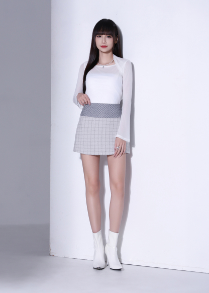 Basic Knit Mini Skirt Pants 53506