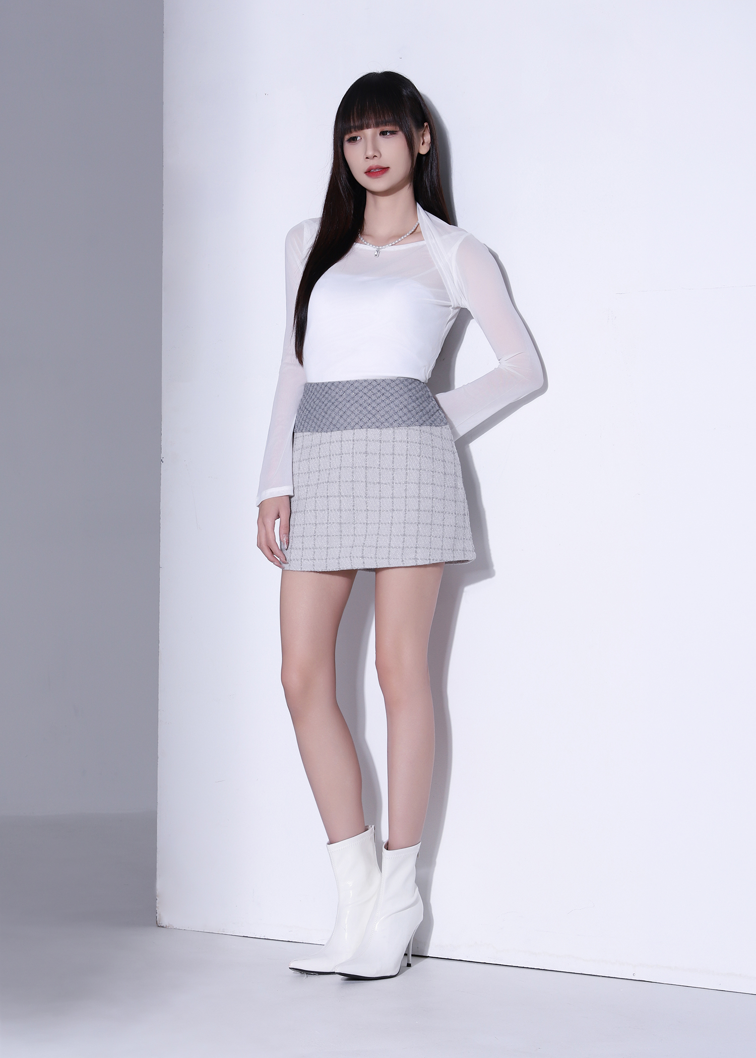 Basic Knit Mini Skirt Pants 53506