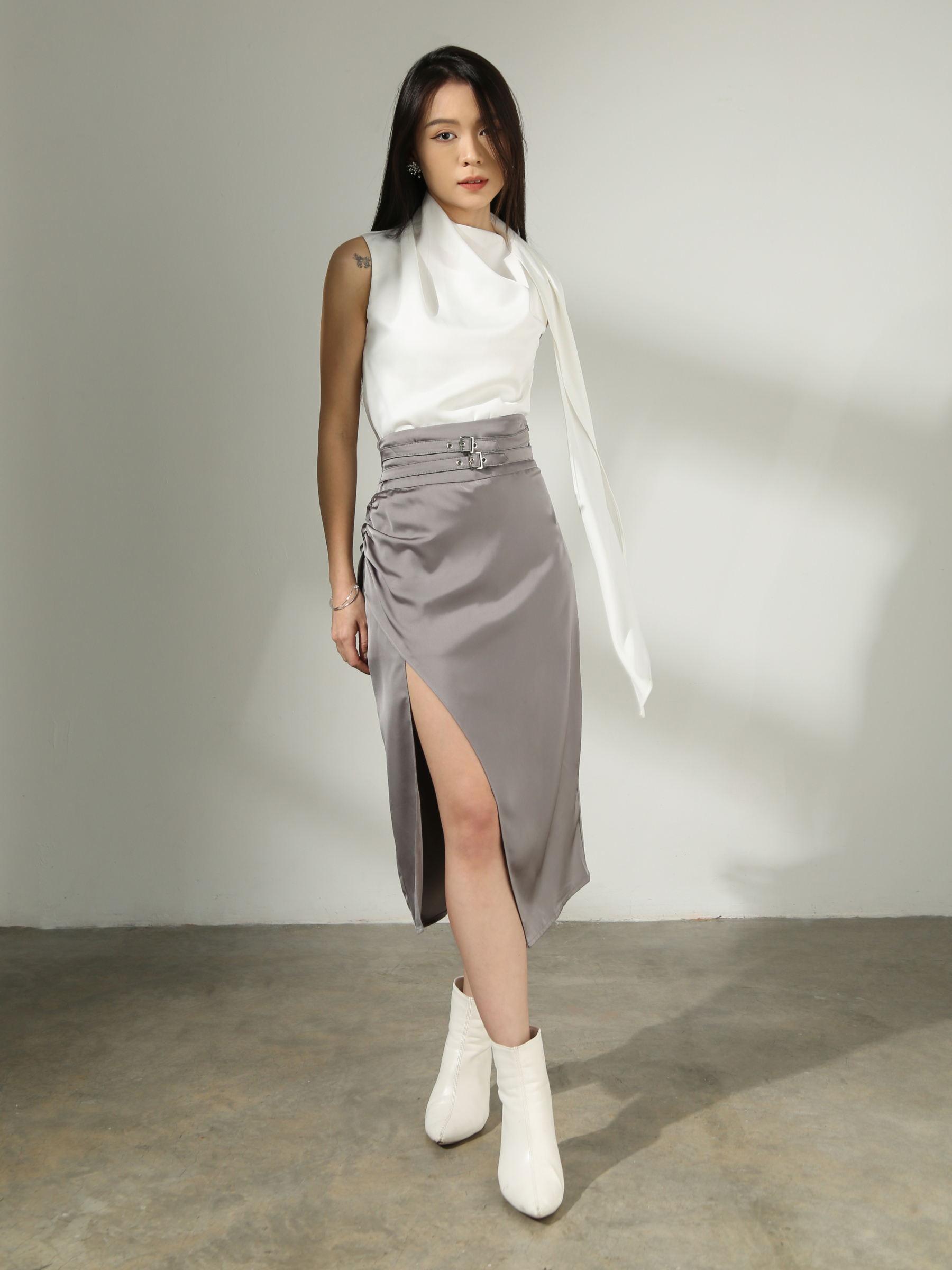 High Waist With Split Skirt AC539