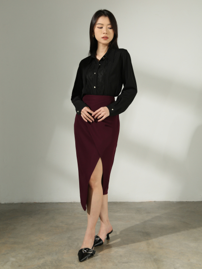 With Lace Blouse AC540