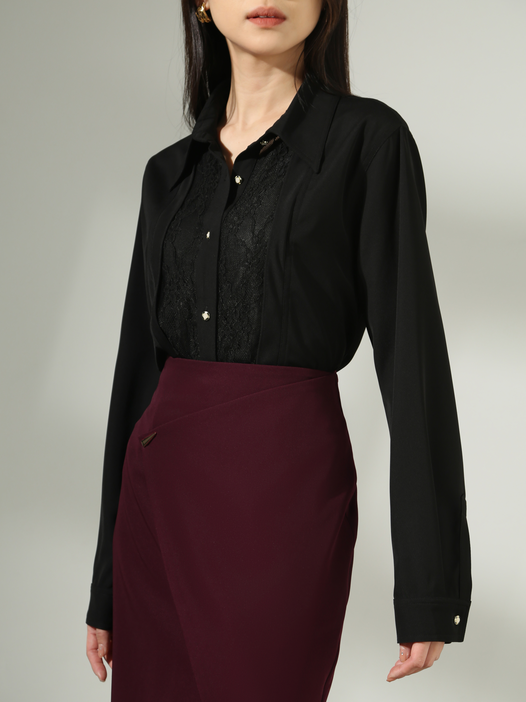 With Lace Blouse AC540