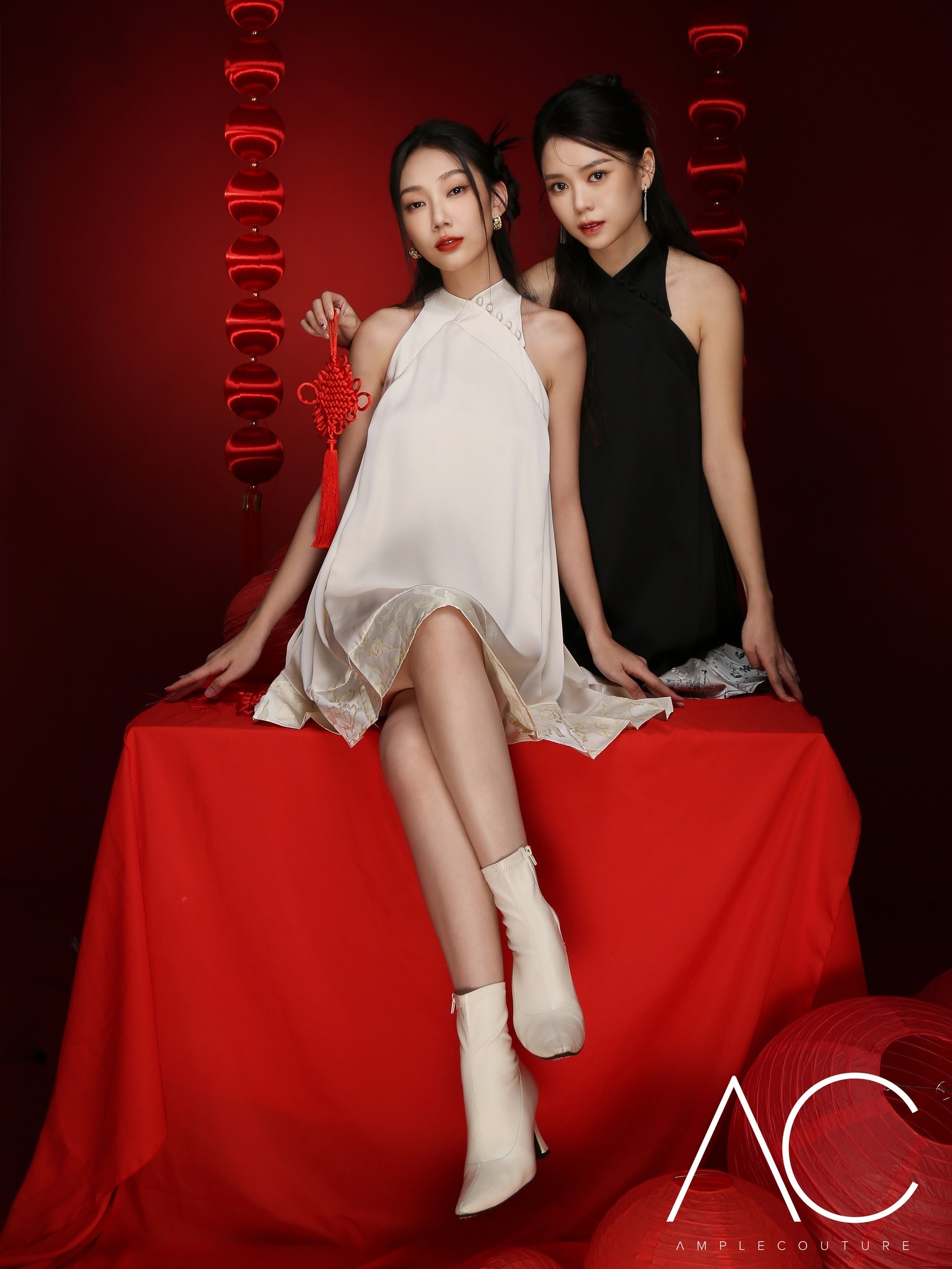 Halter Pleated Dress AC551