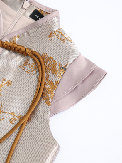 Sleeveless Back Zip Dress AC553