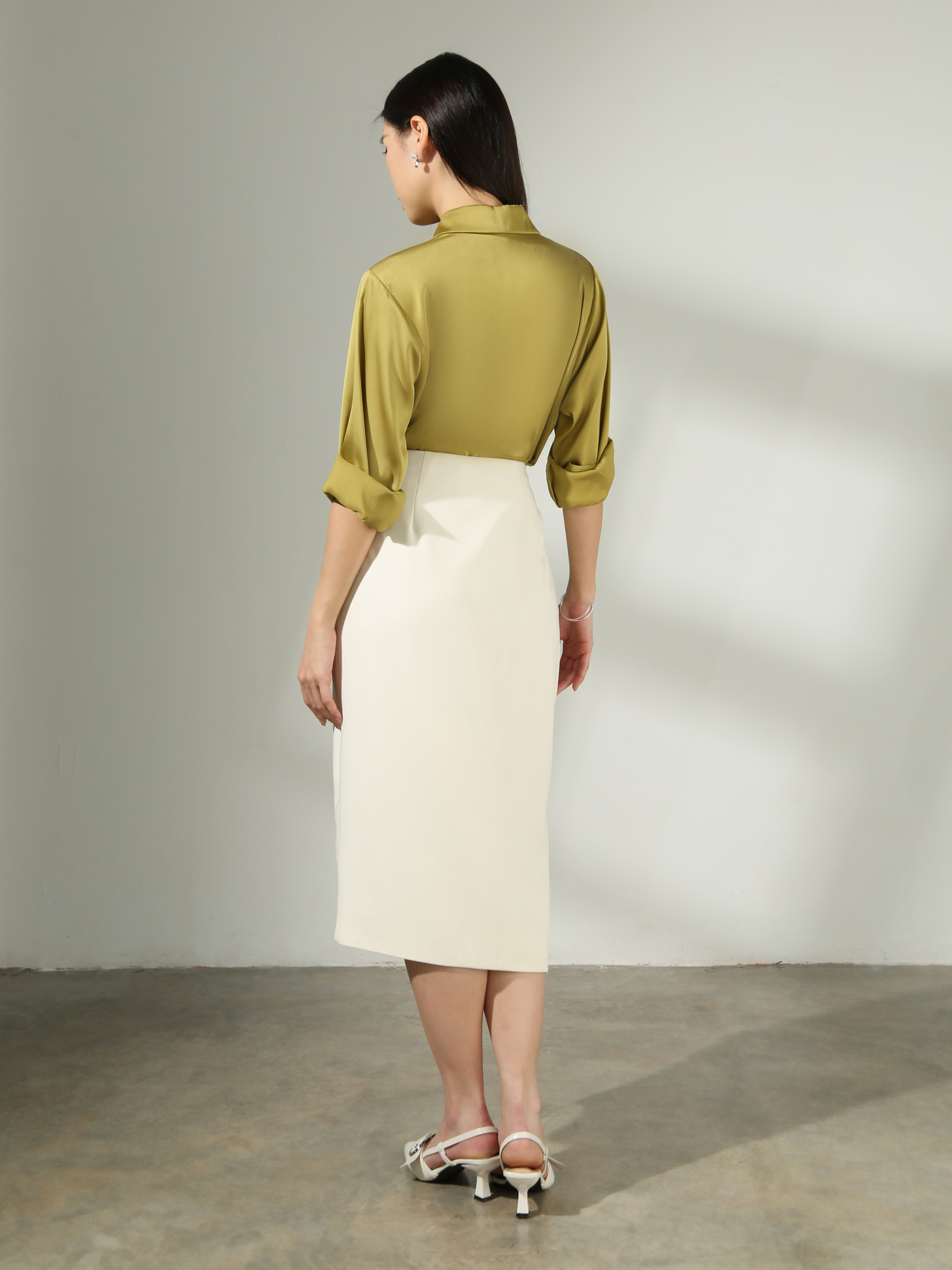 Long Sleeve Collar Top AC555