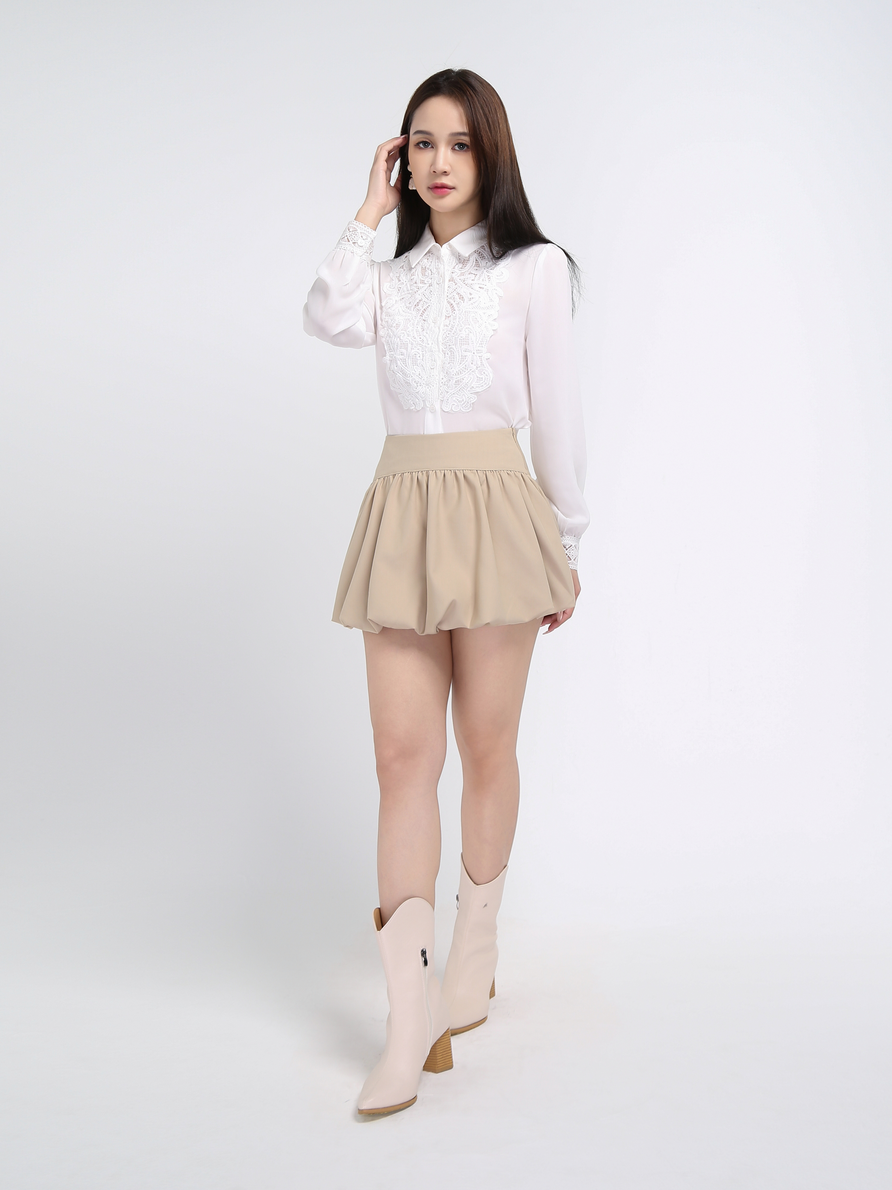 Eyelet Lace Blouse AC566