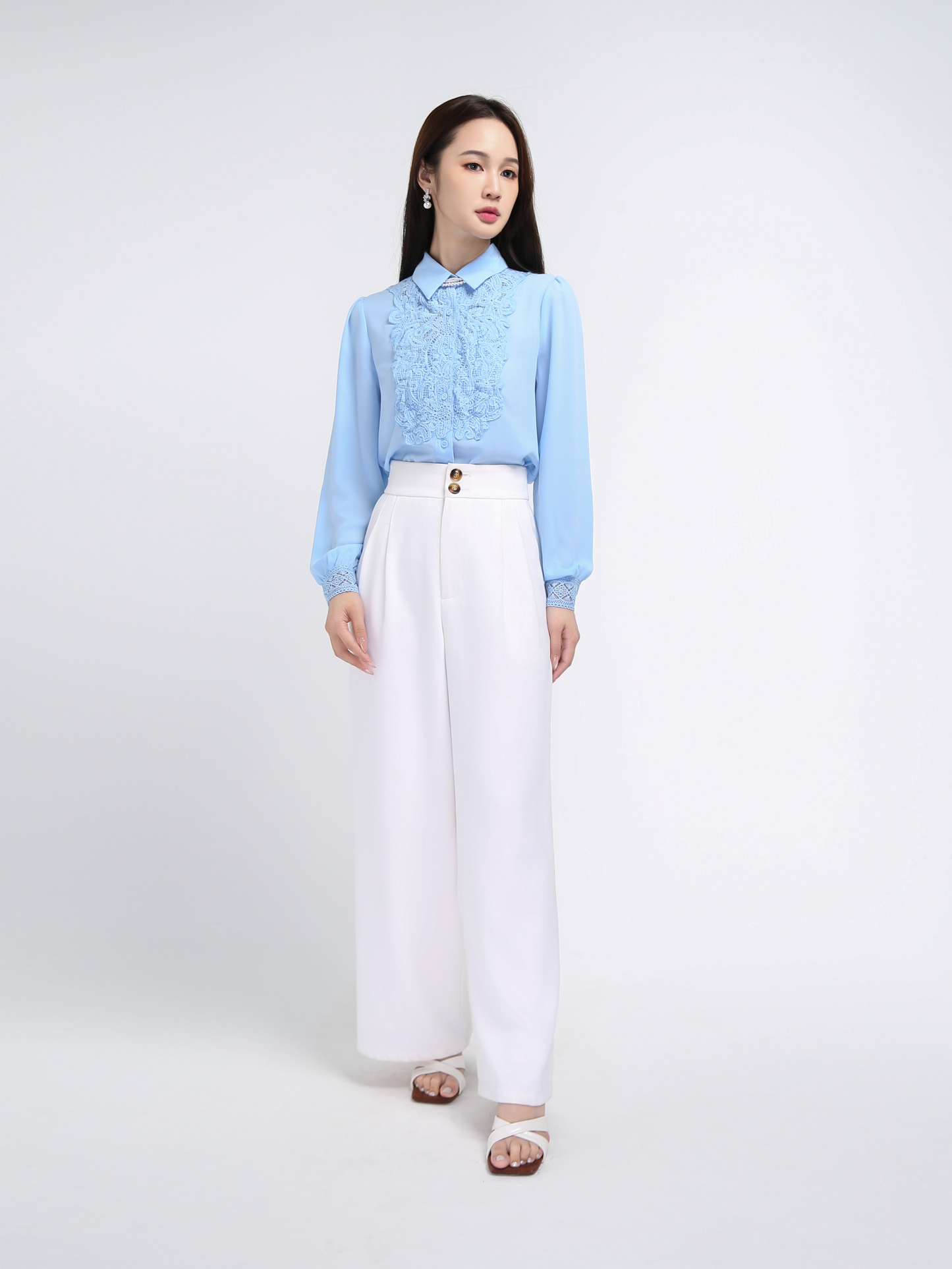 Eyelet Lace Blouse AC566