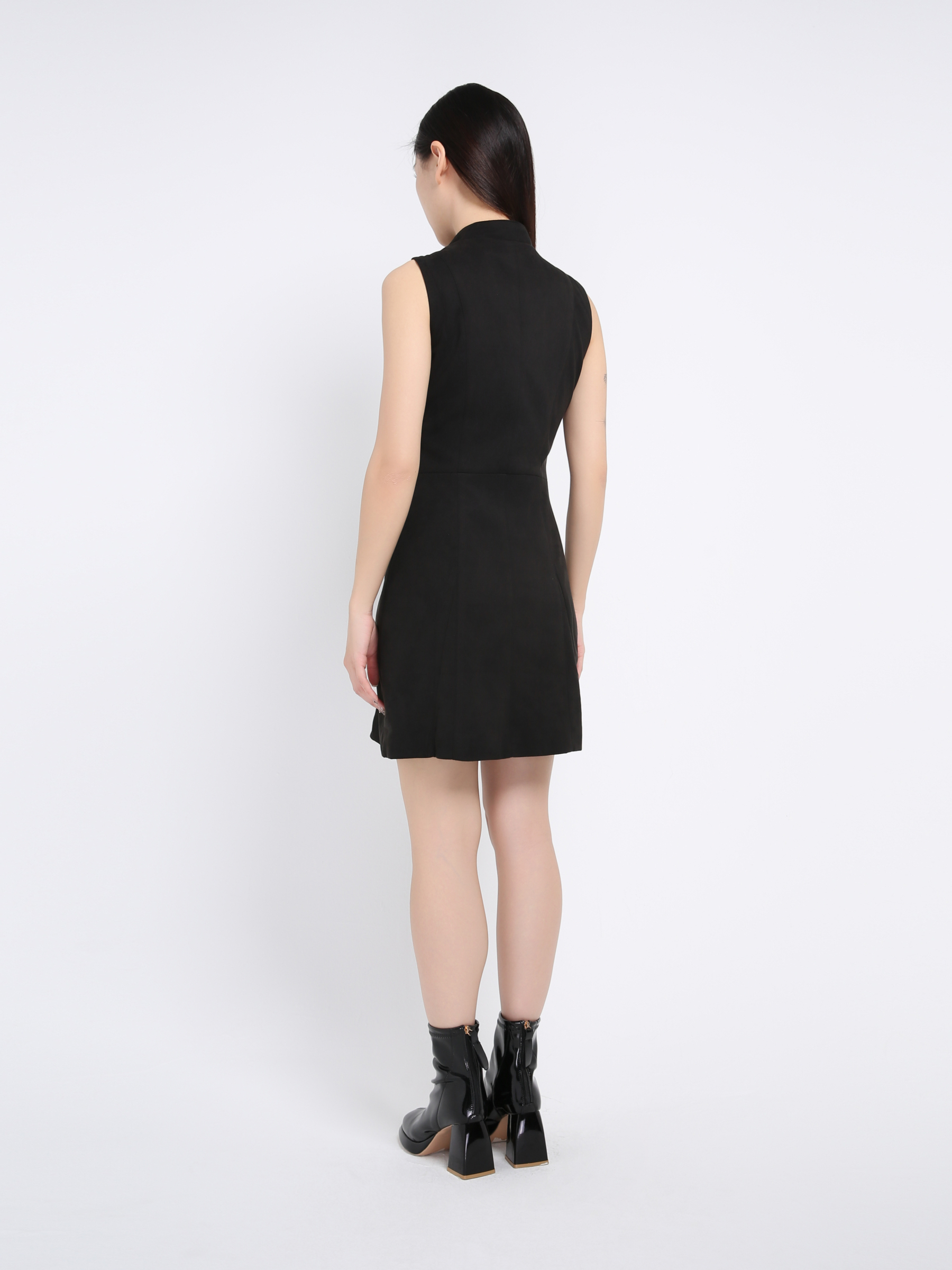 Sleeveless Front Zip Dress AC567