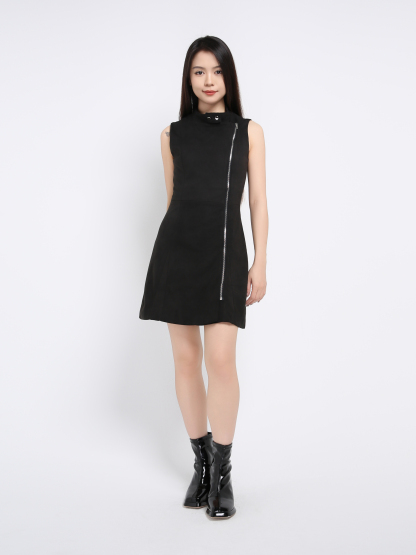 Sleeveless Front Zip Dress AC567