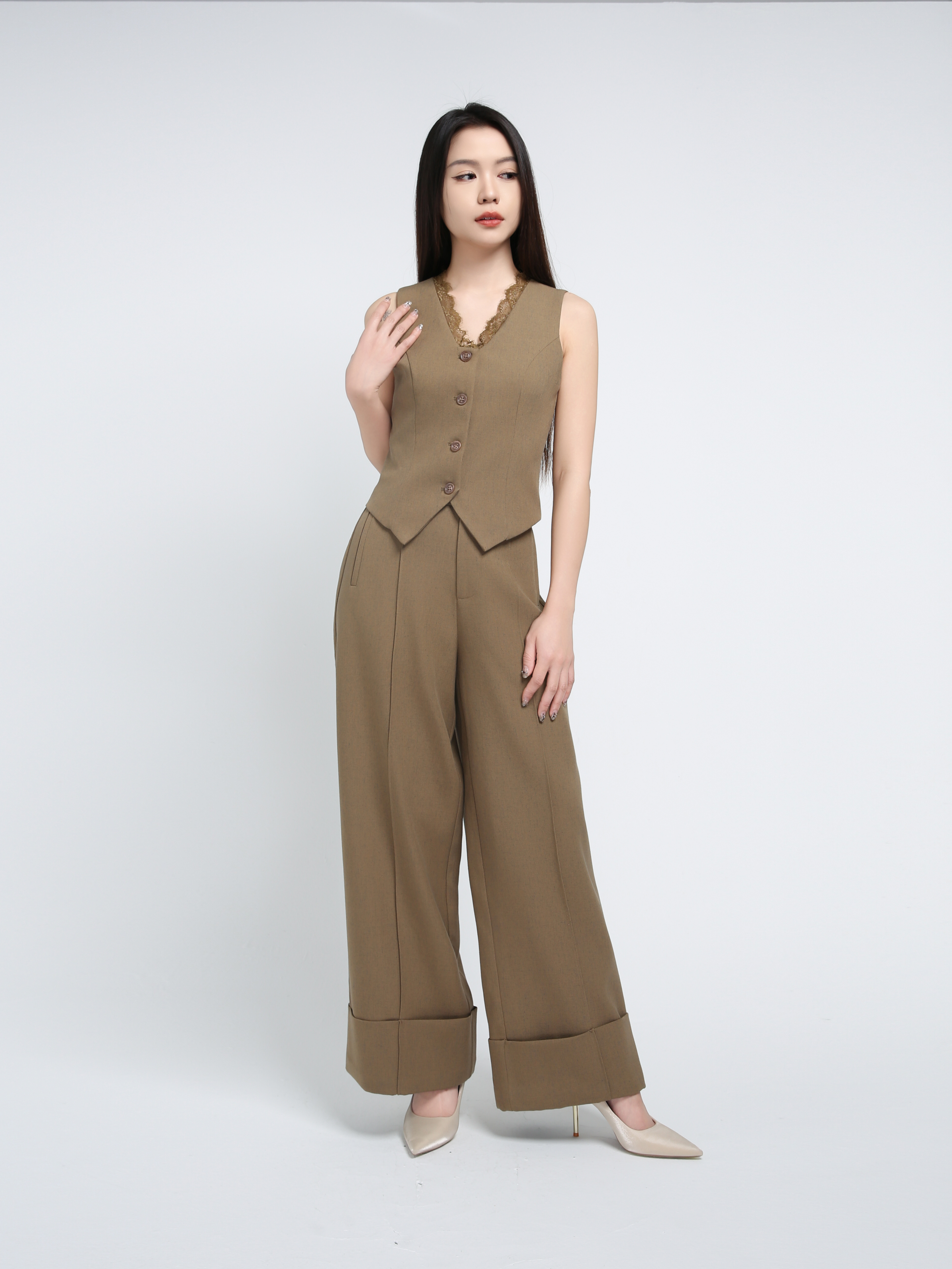 Wide Leg Long Pants AC570
