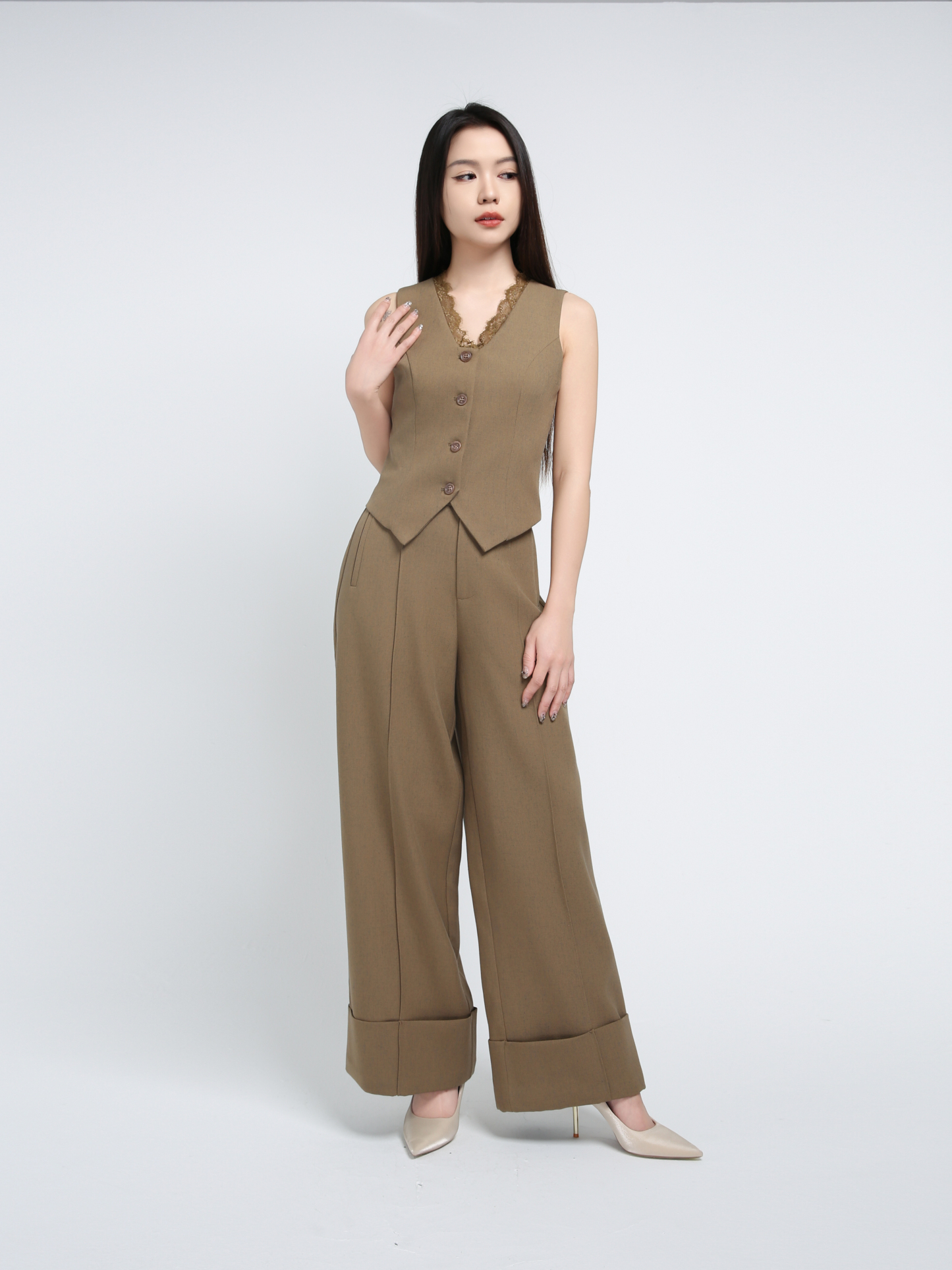 Wide Leg Long Pants AC570