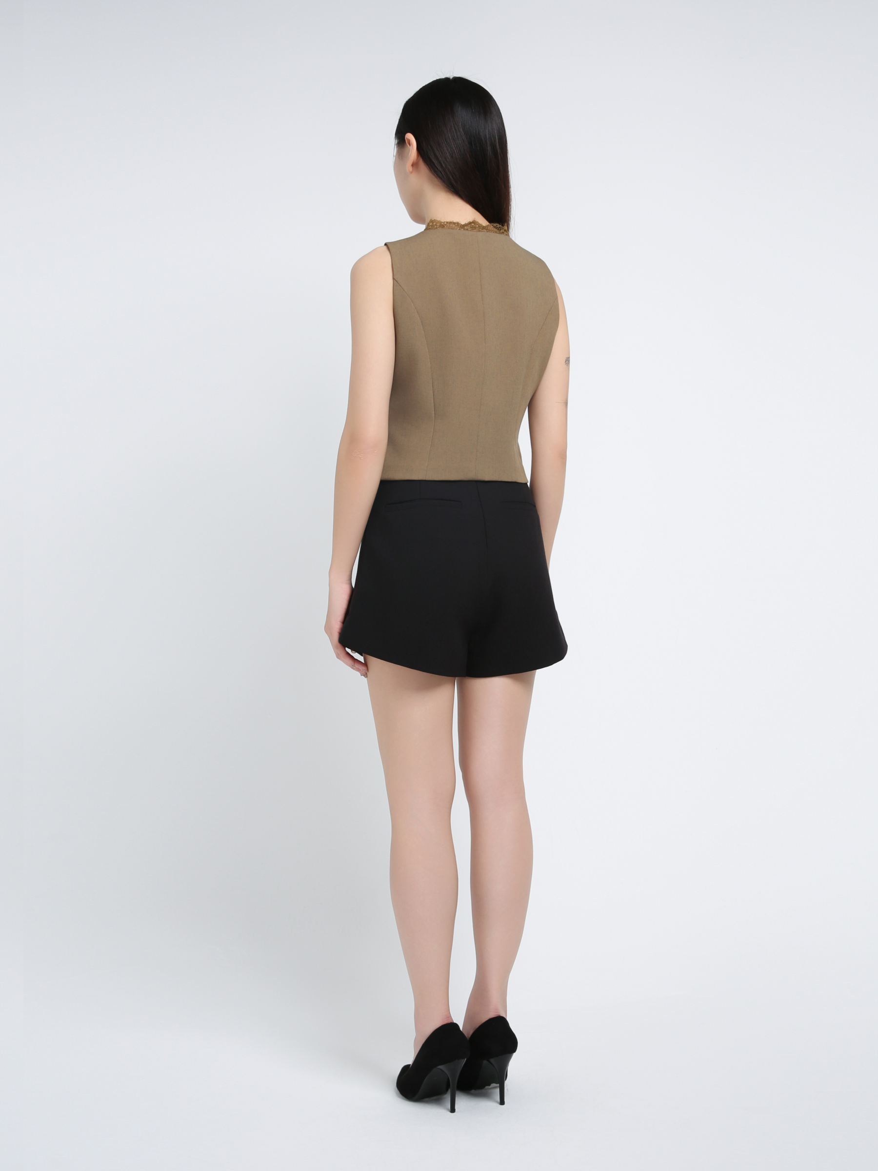 High Waist Wrap Skorts AC575