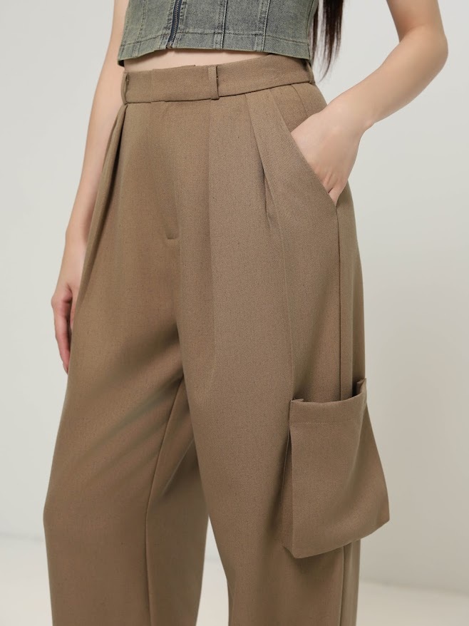 Side Pocket Long Pants AC578