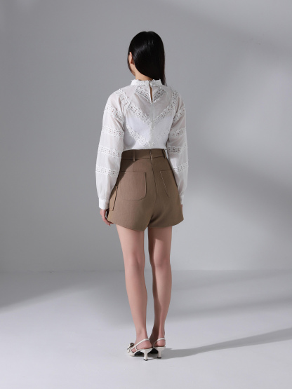 Elegant Wear Eyelet Top AC581