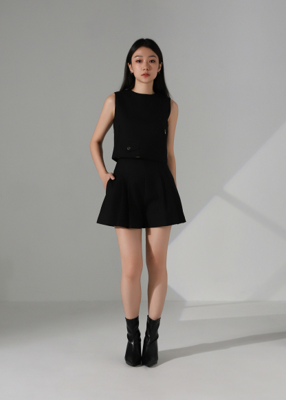 Sleeveless Side Zip Top AC585