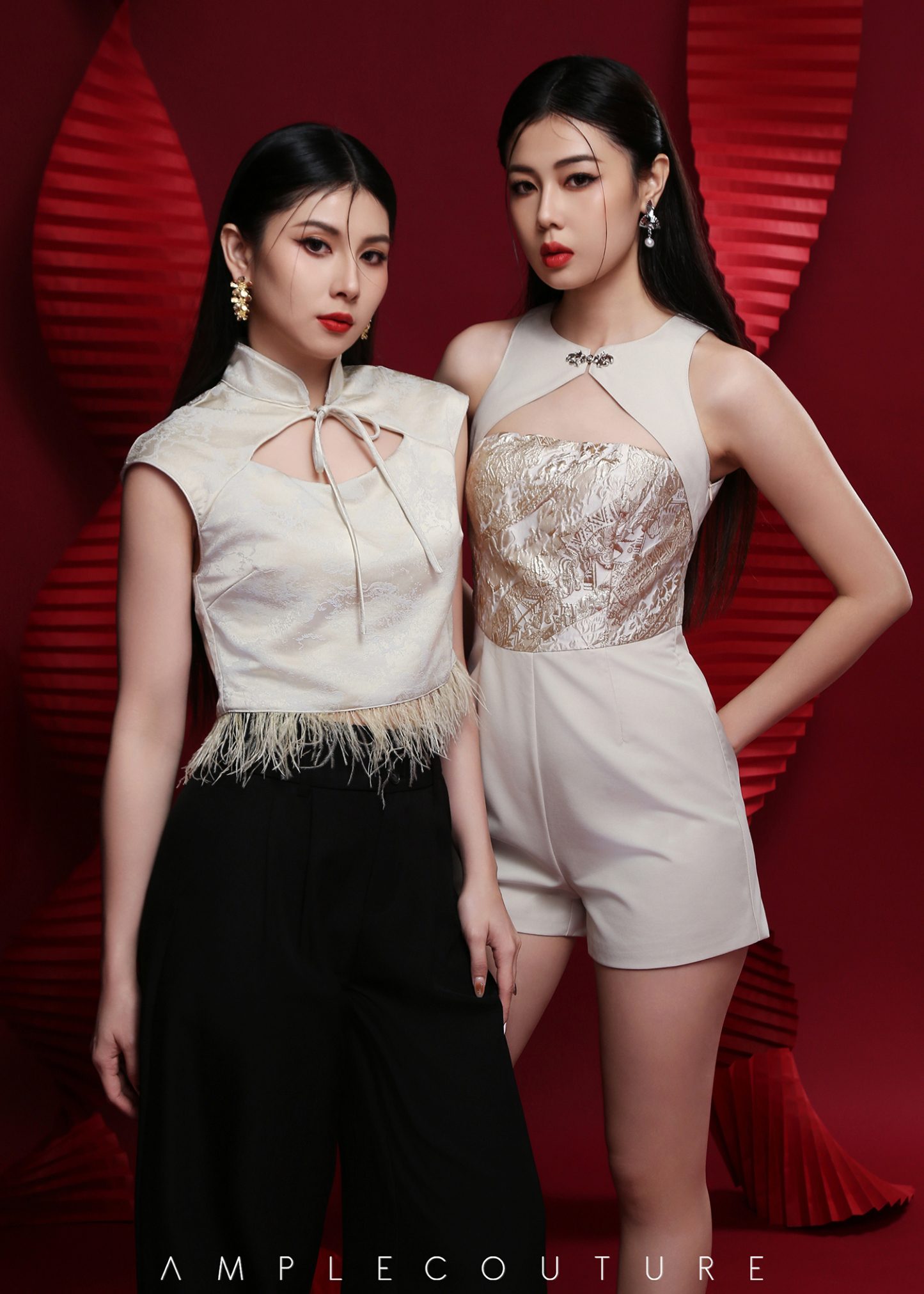 Fake Two Piece Jumpsuit AC654