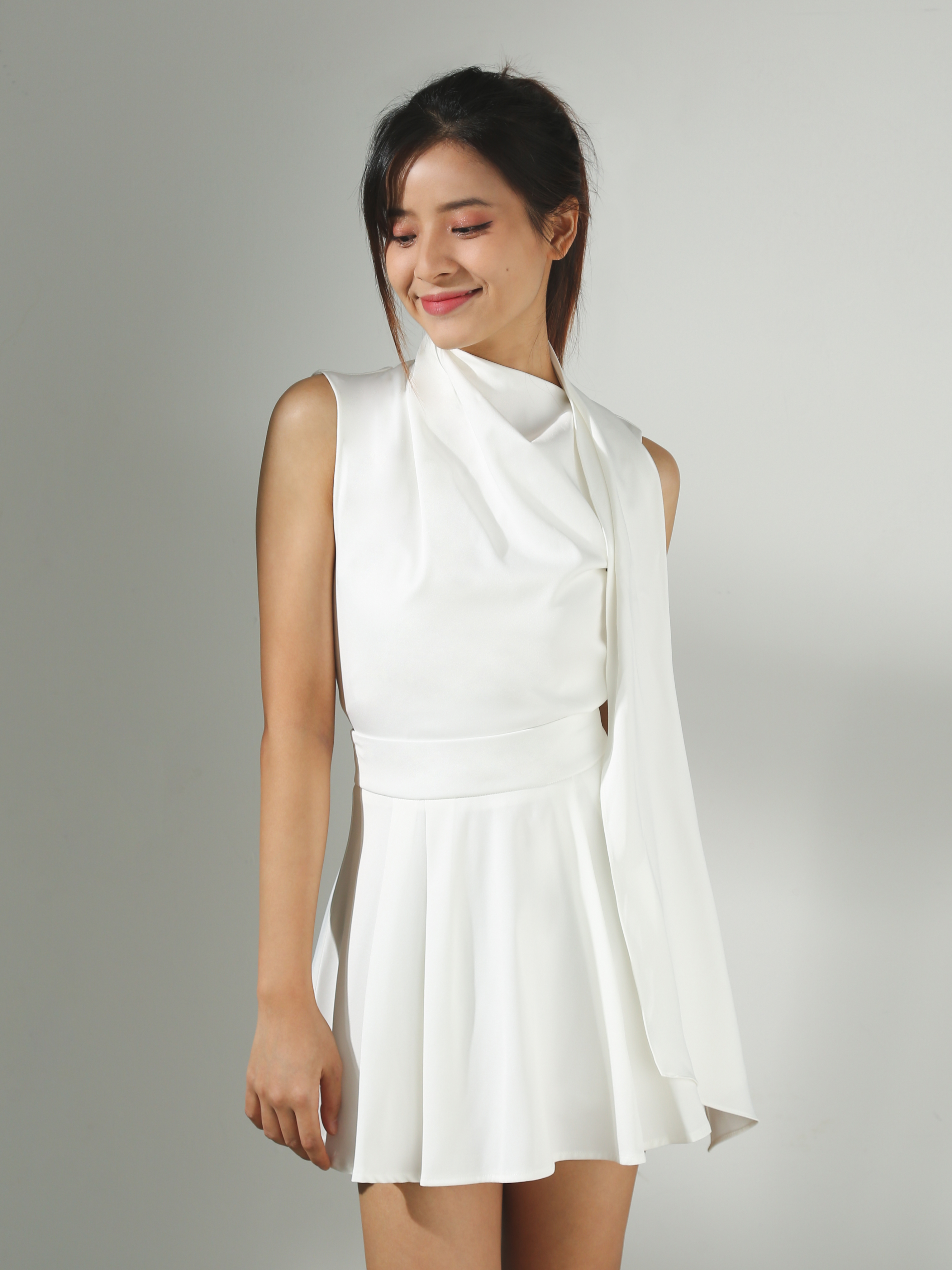 High Waist Pleated Skirt AC709 (SPO)