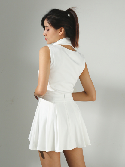 High Waist Pleated Skirt AC709 (SPO)